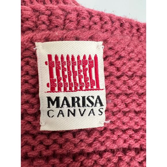 Vintage Marisa Canvas Chunky Knit Wool Cardigan Medium - Picture 7 of 9
